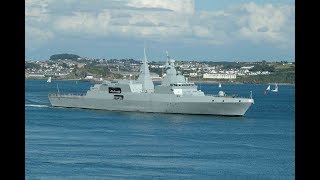 SOUTH AFRICAN NAVY FRIGATE SAS AMATOLA F145 ENTERS DEVONPORT AT DEVILS POINT  2nd August 2007 [upl. by Sibel750]