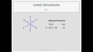 Lewis Structures SF6 [upl. by Nnylsaj]