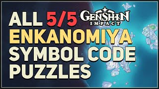 All Enkanomiya Symbol Code Puzzles Genshin Impact [upl. by Eem144]