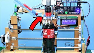 DIY 500ml Bottle Filling and Capping Machine Using Arduino amp Flow Sensor [upl. by Sueaddaht]