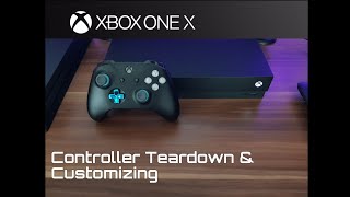 Xbox One X Controller Teardown Dpad Thumbstick amp ABXY button change [upl. by Snider]