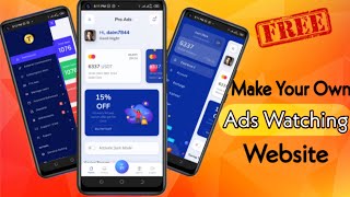 Ads Watching Investment Website Free Script Download Link  Free Source Code [upl. by Kentiga]