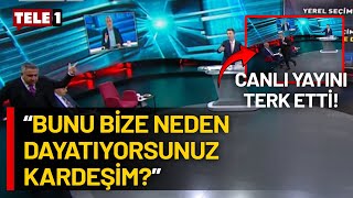 Canlı yayında KJ tartışması Ali Haydar Fırat programı terk etti [upl. by Aynad331]