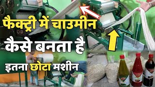 Factory mein chaumin kaise banta haiprocess of making Raw Chowminचाउमीन कैसे बनता है Babu bhaukal [upl. by Affra]