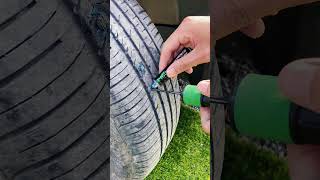 Punctures repair success rate test puncturerepair tirerepair car [upl. by Aicilihp820]