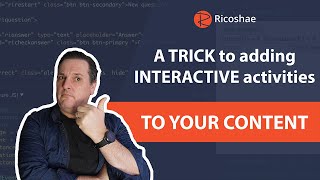 A TRICK to adding INTERACTIVE JavaScript activities to your content using JSFiddle [upl. by Allekim]