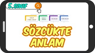 Sözcükte Anlam  Gerçek Mecaz Terim Çok Anlamlılık 📙 5Sınıf Türkçe 2023 [upl. by Aileen831]