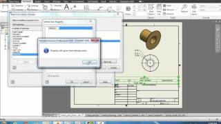 65 Editing and Creating a Parts List in Autodesk [upl. by Aja]