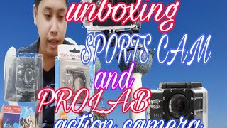 PROLAB ACTION CAMERA 4K and SPORTS CAM ACTION CAMERA FULL HD UNBOXING [upl. by Ralyks]