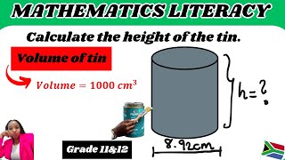 How do you calculate height given volume  Measurement Grade 12 Maths [upl. by Sheilah]