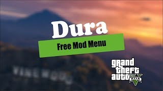 GTA V Online PC 146 Dura Mod Menu  Installation Tutorial and Free Download [upl. by Tommie]