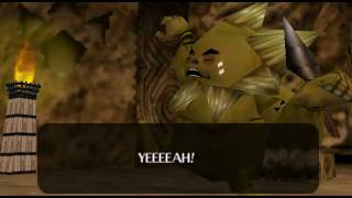 The Legend of Zelda Ocarina of Time cutscene  7Meeting Darunia [upl. by Cynth]