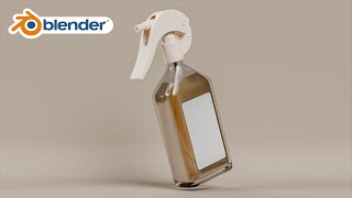 Blender  Spray Bottle Modeling Tutorial [upl. by Anitnahs]