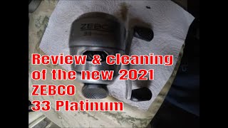 Review amp cleaning on the New 2021 Zebco 33 platinum [upl. by Ettennek175]