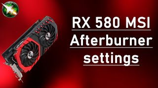 Perfect RX580 MSI Afterburner Overclocked Settings [upl. by Winzler]