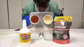 RED LINE GEAR OIL vs AMSOIL SEVERE GEAR 75W90 Cold Flow Challenge [upl. by Nivahb343]