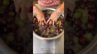 Yamshi koo making delicious grapes sauce shortvideo cooking food yamshikoo [upl. by Alinna601]