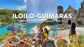 ILOILOGUIMARAS 4D3N P650 Airbnb  Isla de Gigantes  Iloilo City  Cafe Hopping  Andy and Nicole [upl. by Tennaj381]