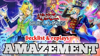 AMAZEMENT DECK PURE GREAT TRAPS FOR EVRYTHING IN RANKED DUEL YuGiOhDuel Links [upl. by Rosse145]