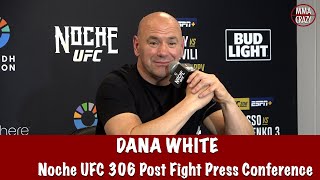 Dana White Recaps “PERFECT” Noche UFC 306 Reacts to Merab def Sean O’Malley [upl. by Ailecnarf]