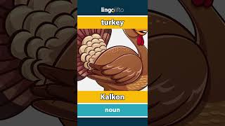 🇬🇧🇸🇪 turkey  Kalkon  vocabulary builder  learn English  låt oss lära oss engelska [upl. by Cardew]