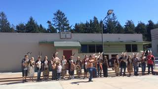 Yurok Brush Dance Demonstration part two [upl. by Anaigroeg]