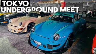 Visiting an Underground Meet in Tokyo  SUPER RARE cars showed up [upl. by Sosthenna]