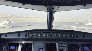 Cockpit view  A320neo  Approach and Landing at Cairo  Egypt [upl. by Myles]