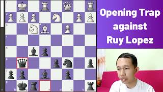 Opening Trap Against the Ruy Lopez Opening [upl. by Demmahom279]