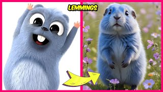 Grizzy And The Lemmings Characters in Real Life and their Favorite Drinks Snacks amp More  Lemmings [upl. by Callida829]