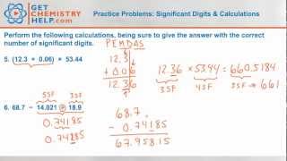 Chemistry Practice Problems Significant Digits amp Calculations [upl. by Nivlad379]