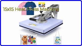 REVIEW 2024 15x15 Heat Press Machine ESSENTIAL details [upl. by Shirleen]