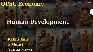 Economy L15 Human Development UPSC Prelims 2024 lectures [upl. by Sanfo724]