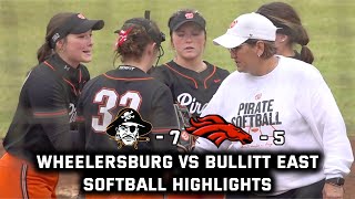 Wheelersburg vs Bullitt Central Softball Highlights  Kentucky vs Ohio High School Softball [upl. by Byron]