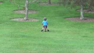 Father of the Year  Boy on bike crashes into tree HILARIOUS [upl. by Nauaj]