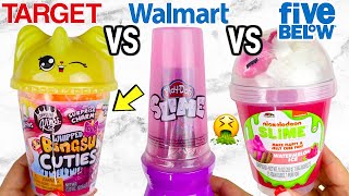 NEW Five Below VS Walmart VS Target Slime Which Is Worth It [upl. by Aserehs]