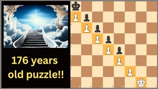 One of Famous And Rare chess puzzles quotStairway To Heavenquot [upl. by Palestine885]