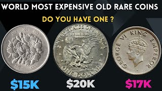 BIG MONEY TOP 3 WORLD MOST EXPENSIVE RARE COINS WORTH THOUSAND OF DOLLAR [upl. by Xyla]