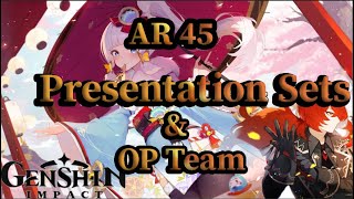 Genshin Impact AR 45 Actual Team Best Sets Guide [upl. by Alema]