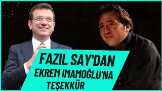 Ekrem İmamoğlu Fazıl Say Konserine gitti Fazıl Saydan İmamoğluna Teşekkür [upl. by Aittam]