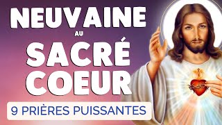 🙏 NEUVAINE au SACRÉ COEUR de JÉSUS 🙏 9 PRIÈRES PUISSANTES en GRÂCE [upl. by Aremaj]