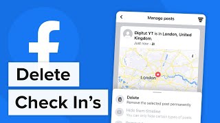 How to Delete Check Ins on Facebook 2022 [upl. by Schumer]