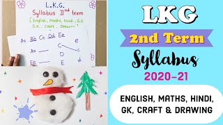 LKG 2nd Term Latest syllabus । LKG syllabus 20202021 । Junior kg syllabus । PP1 Syllabus 20202021 [upl. by Rehpotsirc400]