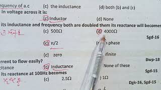 ALTERNATING CURRENT  IMPORTANT MCQS  FSC 2ND YEAR PHYSICS [upl. by Akenaj349]