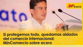 Si protegemos todo quedamos aislados del comercio internacional MinComercio sobre acero  La W [upl. by Ynner]