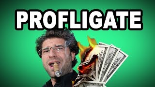 💸 Learn English Words  PROFLIGATE  Meaning Vocabulary with Pictures and Examples [upl. by Inail803]