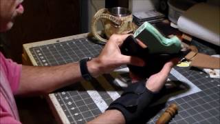 Part 1112 Wet Molding a Lined Leather Holster [upl. by Paris]