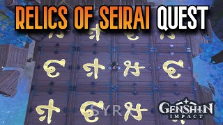 Relics of Seirai Quest  World Quest Guide  Genshin Impact Inazuma [upl. by Yehudit]