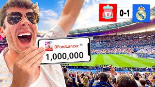 I Went to the UCL Final and Got 1000000 Subscribers 🌍🏆 [upl. by Yonit771]