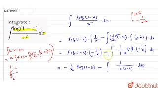 Integrate  intlog1xx2dx [upl. by Nnalyrehc]